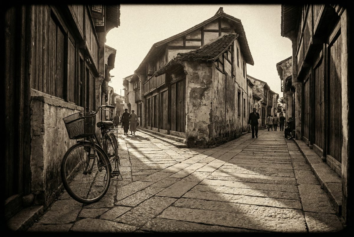 蘑菇视频复古街道纪实摄影生活视频分享